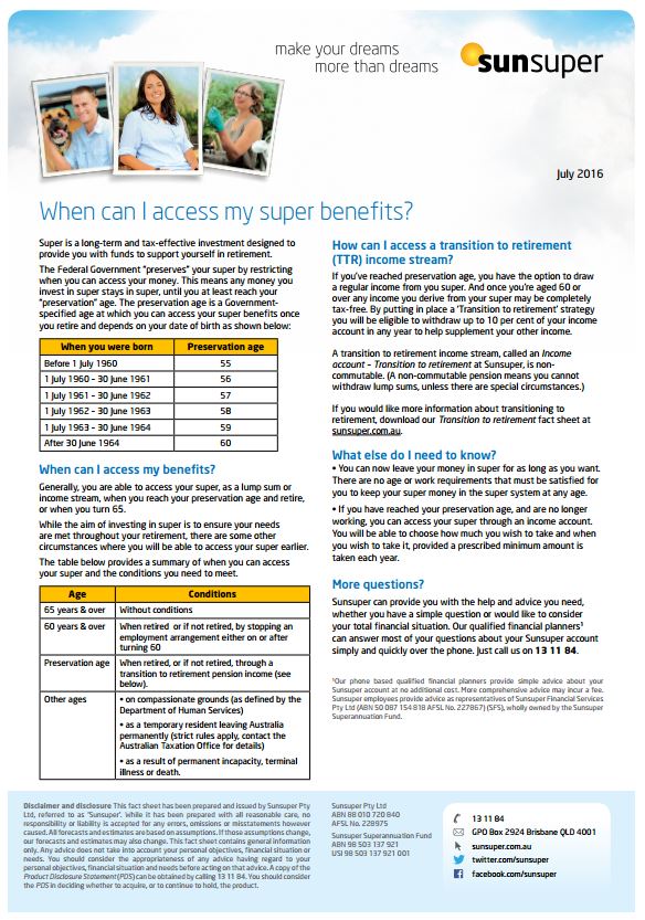 Sunsuper White Pages®