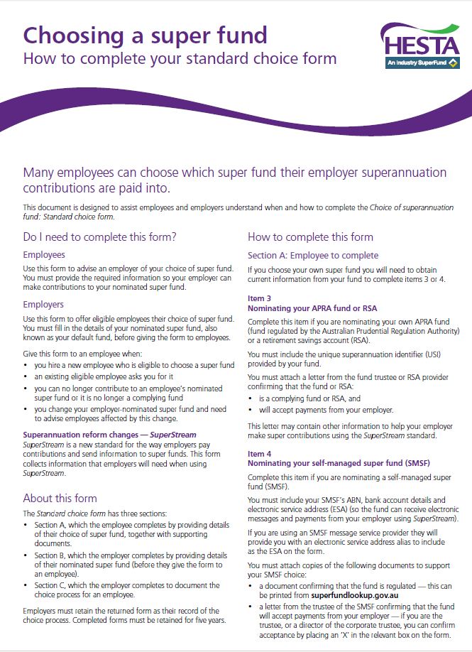 HESTA Super Fund White Pages®